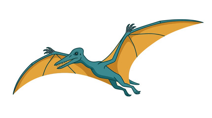 Cartoon Pterodactyl Flying © nm