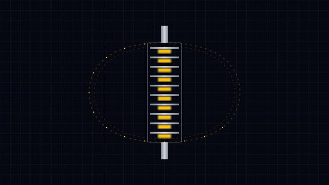 Solid-State Fault Current Limiter Bidirectional Thyristor Stack in Titanium and Golden Amber