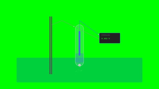 Saturated Calomel Reference Electrode Well-Casing Corrosion Monitor Technical Schematic