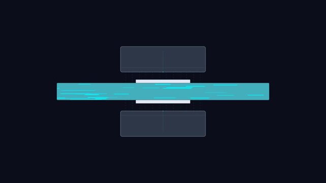 Electromagnetic Conduction Pump Vector Animation for Liquid Metal Thermal Systems