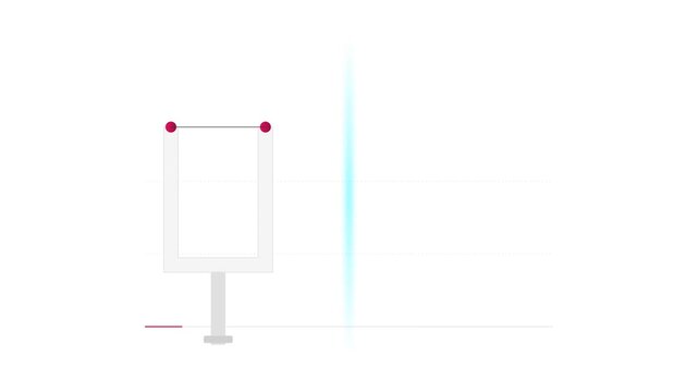 Ceramic White and Ruby Fast Wire Beam Scanner Fork Assembly with Proton Beam Interaction and Emission Curve