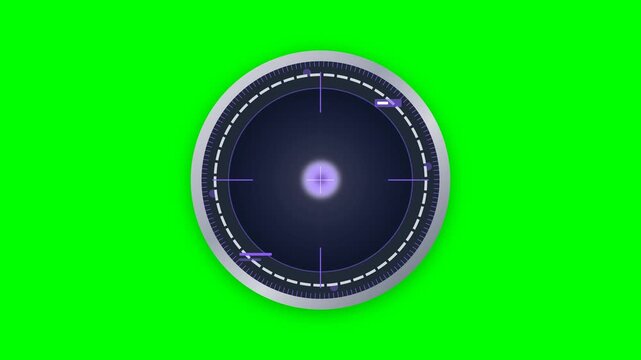 Virtual Science Laboratory Digital Microscope Magnification Widget with Geometric Cell Division Animation