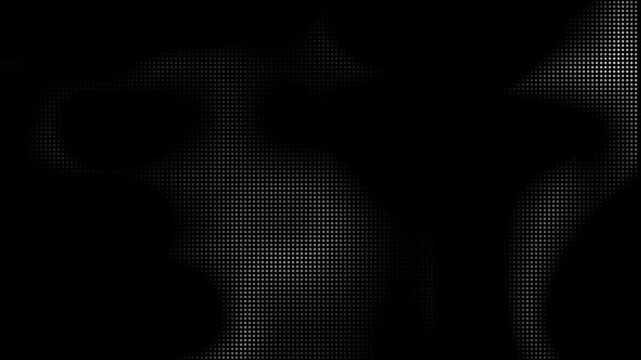 Digital dot matrix motion background with wavy halftone effect for technology concepts