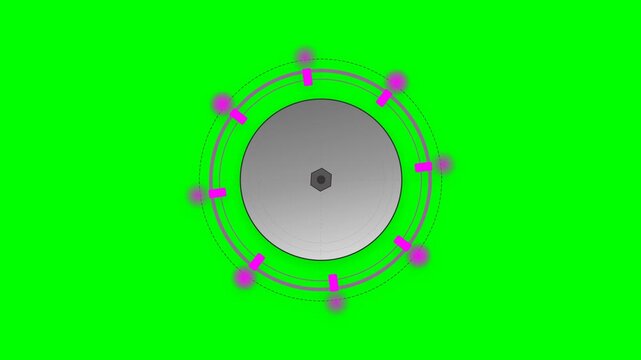 Industrial Magnetic Hysteresis Clutch Chuck Rotary Capper Line Art Motion Graphic