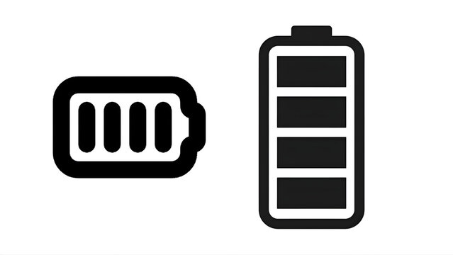 Black Battery Level Icons