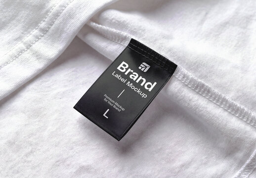Woven Clothing Label Mockup