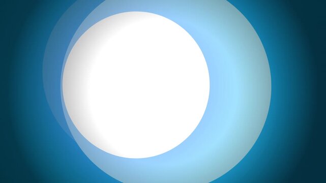 Abstract moving blue circle shapes forming artistic modern background overlay animation.