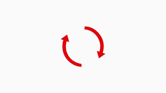 refresh circular arrows icon for system update, sync status, reload page, data synchronization, reset action