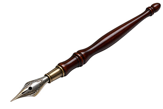 Classic calligraphy dip pen with ornate metal nib