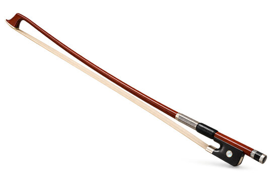 Diagonal violin bow with ebony frog