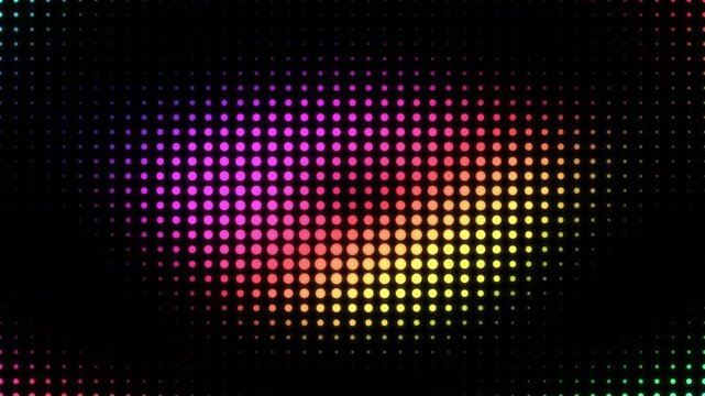 Abstract seamless quantum halftone matrix wave pattern for digital