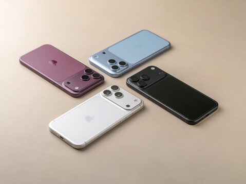 iPhone 18 Pro Max Lineup Showcasing All Available Colour Options Side by Side in Bangalore, India, on October 04, 2026