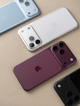 iPhone 18 Pro Max Lineup Showcasing All Available Colour Options Side by Side in Bangalore, India, on October 04, 2026