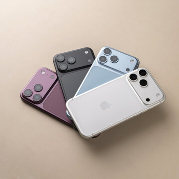 iPhone 18 Pro Max Lineup Showcasing All Available Colour Options Side by Side in Bangalore, India, on October 04, 2026
