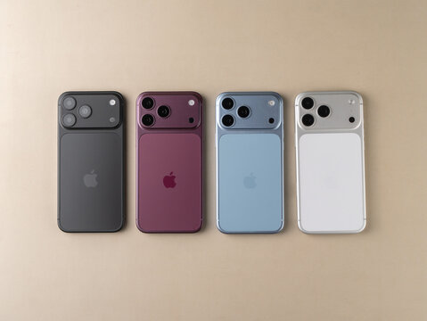 iPhone 18 Pro Max Lineup Showcasing All Available Colour Options Side by Side in Bangalore, India, on October 04, 2026