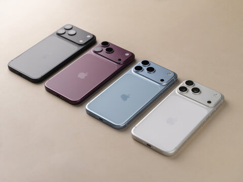 iPhone 18 Pro Max Lineup Showcasing All Available Colour Options Side by Side in Bangalore, India, on October 04, 2026