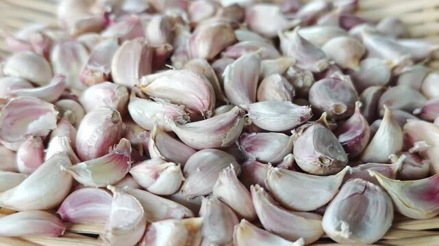 Peeled Thai Garlic Cloves in Basket