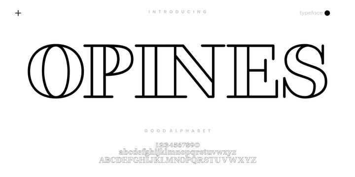 Elegant Outline Serif Font for Luxury Fashion Logo and Editorial Design