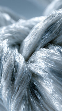 Lab-Grown Silk Fibers in High-Tech Biomaterials Laboratory
