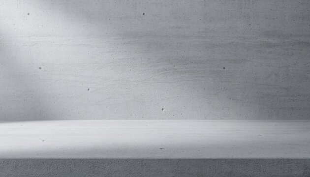 Minimalist Gray Concrete Wall with Smooth Surface and Subtle Texture