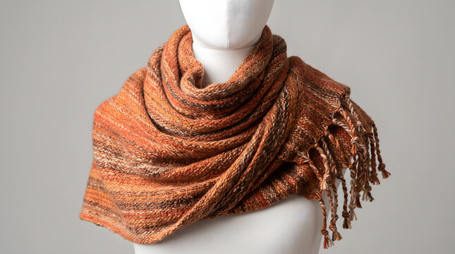 A warm and cozy autumn inspired scarf perfect for the first chill of winter weather