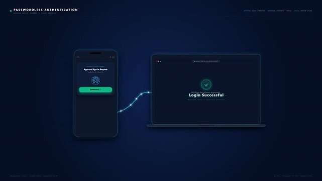 Seamless Two-Factor Authentication Process - Mobile and Laptop Sync for Secure Login.
