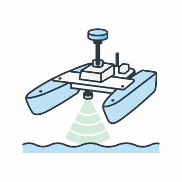 Autonomous surface vessel mapping a harbor