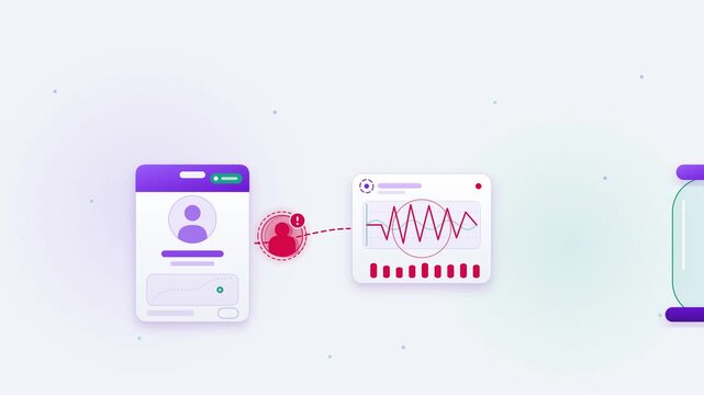 Zero trust identity access quarantine revoking compromised employee token credential in looping animation