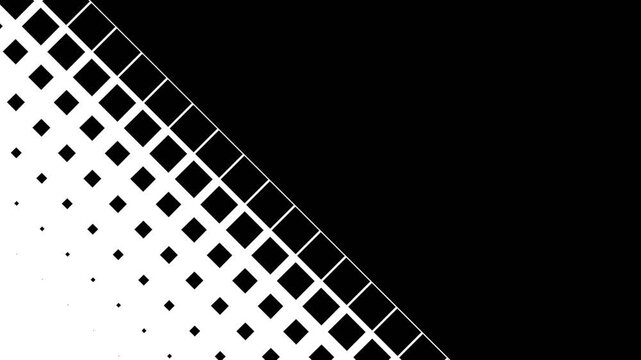 Square Mosaic Sweep Transition Mask Tiles Luma Matte Black White 4K