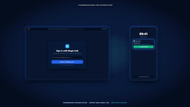 Modern Digital Dashboard Interface on Laptop and Smartphone Screen.