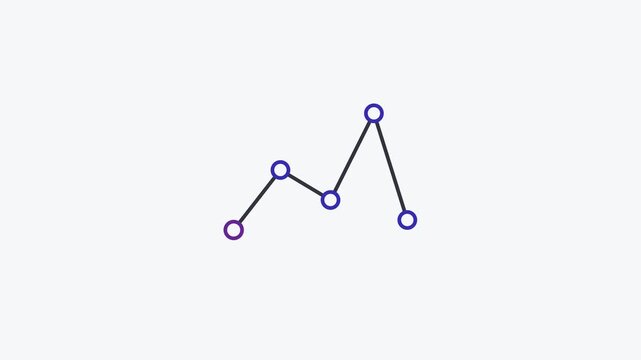 Animated flat constellation icon in a minimal vector style, blue and azure on a bright light background. Smooth 4K seamless loop with the symbol isolated in the centre of the frame, leaving room for t
