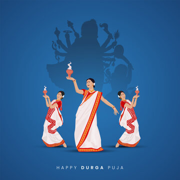 vector illustration of a dancing girl