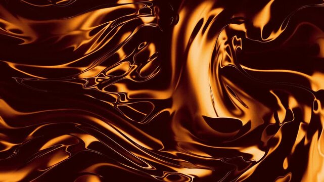 Luxurious flowing liquid gold ripples and morphs in this seamless abstract metallic motion background, perfect for elegant and high end commercial projects.