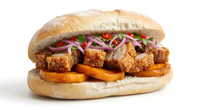 Peruvian Pan con Chicharron