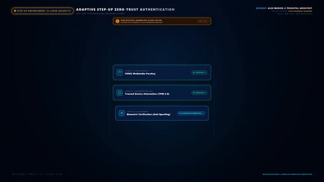Futuristic Digital Interface with Loading Bar and Options.