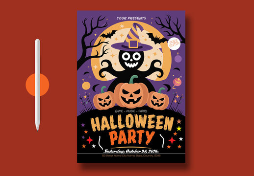 Halloween Party Flyer Template