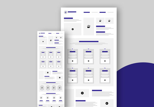 Landing Page Wireframe Template Layout