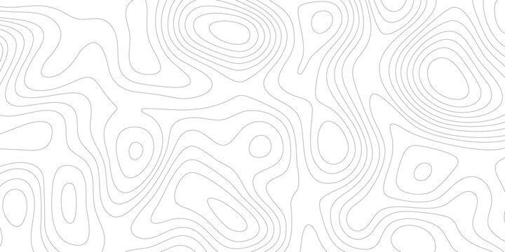 Topographic map background geographic line map with elevation assignments. Modern design with White background with topographic wavy pattern design.paper texture Imitation of a geographical map shades