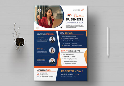 Online Business Conference Flyer