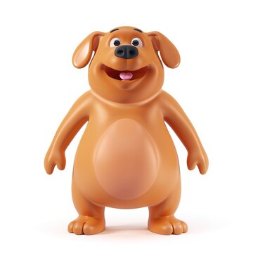 Cute Cartoon Dog Character Mascot