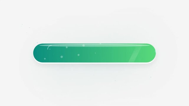 Digital Progress Bar Graphic Element with Green Gradient