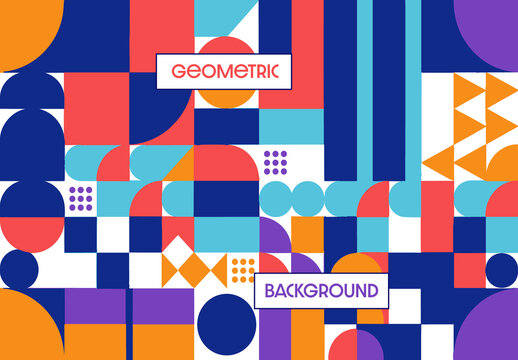 Geometric Abstract Colorful Background