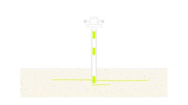 In-Situ Recovery Solution Mining Injection Wellhead Hydrometallurgy Process Animation