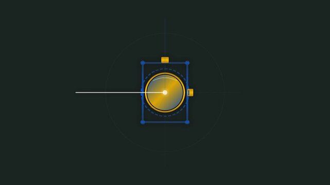 Automated Dichroic Mirror Mount Engineering Vector Motion Graphic