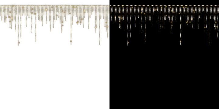 Abstract digital binary code rain falling down with glowing computer data numbers on dark and bright split backgrounds