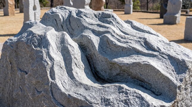 Macro photo of stone texture contoured like form 2k showing abstract micro structural details and textures with professional studio lighting