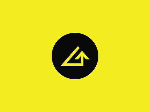 Abstract Letter G Arrow Geometric Circle Monogram Logo Icon Vector