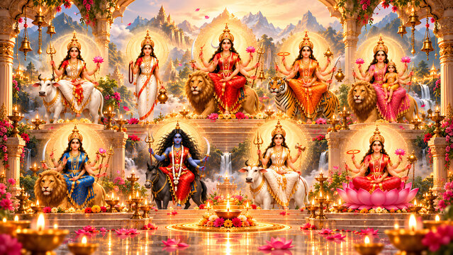 Navadurga Nine Forms of Goddess Durga , Nine Forms of Goddess Durga