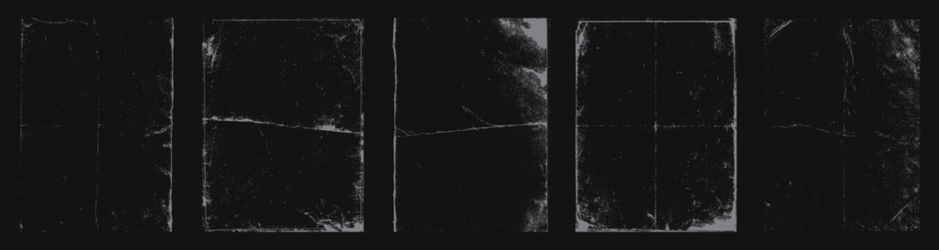Dark distressed paper texture with grunge scratches and dust particles for vintage background