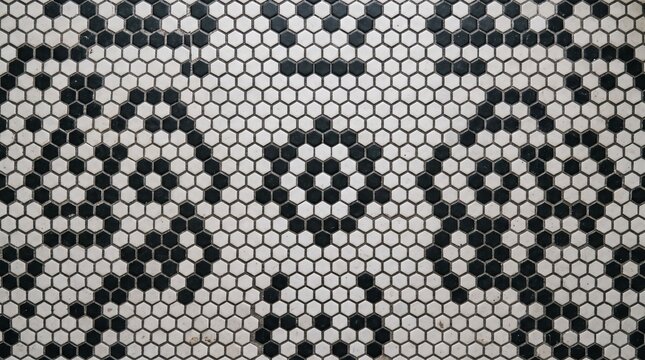 Victorian Hexagonal Honeycomb Mosaic Tile Pattern